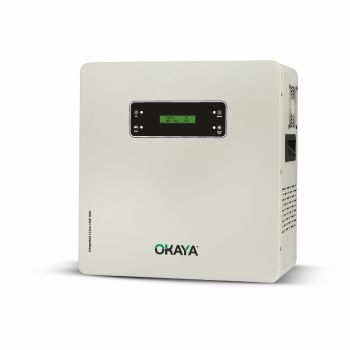 Okaya POWER365 LSW1501 1100 VA Lithium Home-ESS | 12.8V 100Ah Lithium Battery | All-in-One Pure Sine Wave Inverter & Battery | Zero Maintenance | 25A Fast Charging | Smart LCD Display | 5-Year Warranty
