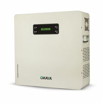 Okaya POWER365 LSW3002 2500 VA Lithium Home-ESS | 25.6V 100Ah Lithium Battery | All-in-One Pure Sine Wave Inverter & Battery | Zero Maintenance | 25A Fast Charging | Smart LCD Display | 5-Year Warranty