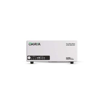 Okaya ATSW 1900 24V Home UPS Inverter | Advanced True Sine Wave Technology | 1650 VA / 1320 Watt | LED Display | Fast Charging & Appliance Safe | 36-Month Warranty