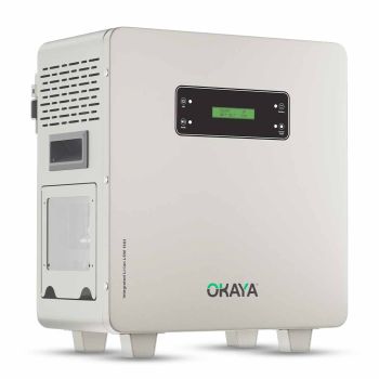 Okaya POWER365 LSW1501 1100 VA Lithium Home-ESS | 12.8V 100Ah Lithium Battery | All-in-One Pure Sine Wave Inverter & Battery | Zero Maintenance | 25A Fast Charging | Smart LCD Display | 5-Year Warranty