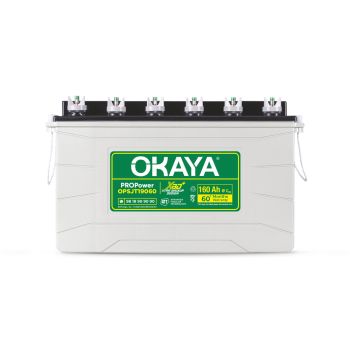 OKAYA PROPower OPSJT19060 160Ah Advanced Tall Tubular Inverter Battery for Home, Office & Shops | Robust & Compact Design | Extra Backup Plus (XBD+ technology) | 60 Months Total Warranty